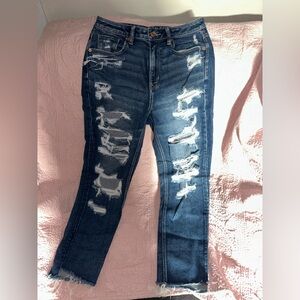 American Eagle Distressed Mom Jeans